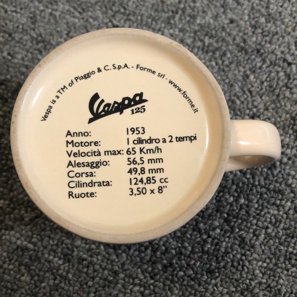 1953 Primavera Vespa 125 Mini Espresso Coffee Mug Retro - Picture 8 of 9